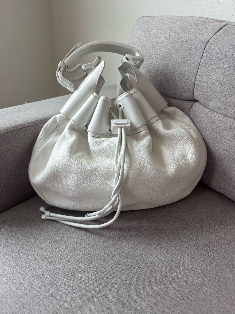 Burberry Prorsum Leather "Warrior" Hobo Bag